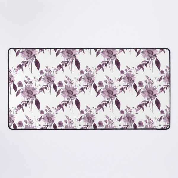 Item preview, Viv – Eggplant on White designed and sold by Elizabeth Becker.