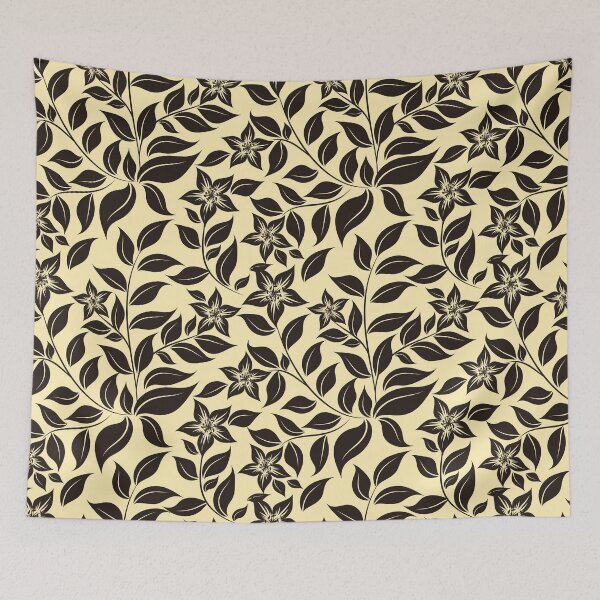 Item preview, Sepia Leaves and Flowers Pattern designed and sold by MissQuiss.