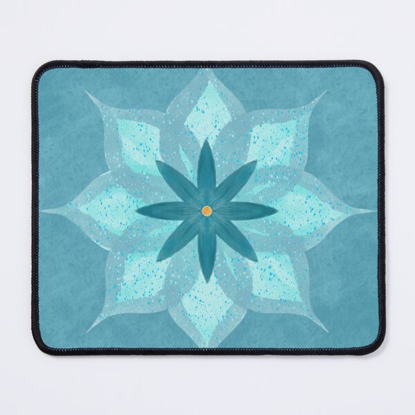 Item preview, Flower Drawing in Aqua designed and sold by KathyLav.