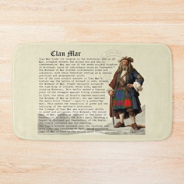 Item preview, Mar Scottish Clan History  designed and sold by BagTown Clans.