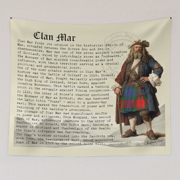 Item preview, Mar Scottish Clan History  designed and sold by BagTown Clans.