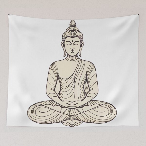 Item preview, Meditating Buddha designed and sold by YogaBliss.