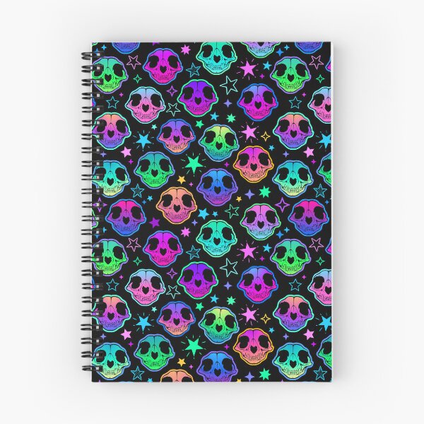 Item preview, Mystical Kawaii Cat Cosmic Skulls designed and sold by 13ThDimension.