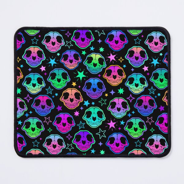 Item preview, Mystical Kawaii Cat Cosmic Skulls designed and sold by 13ThDimension.