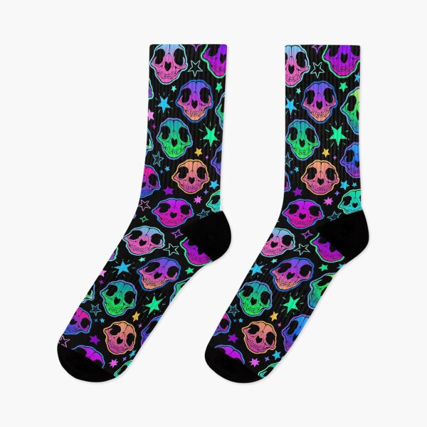 Item preview, Mystical Kawaii Cat Cosmic Skulls designed and sold by 13ThDimension.