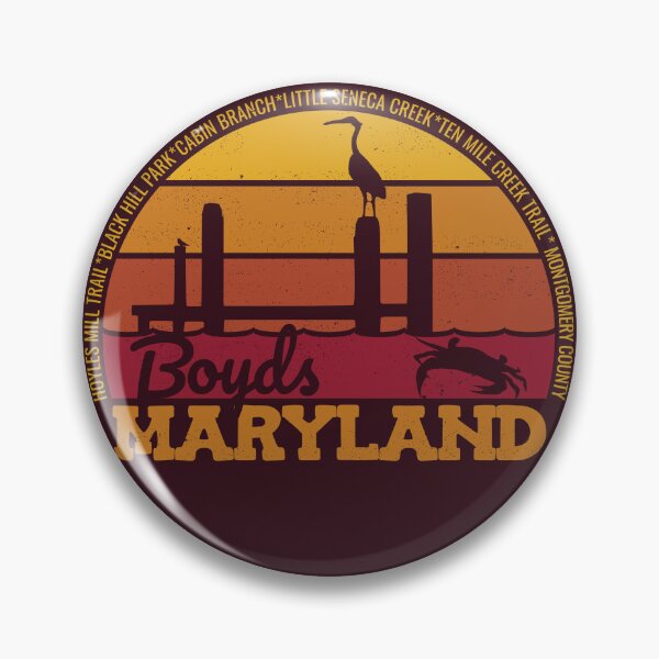 Item preview, Boyds Maryland Sunset Retro Vintage Local Pride Logo designed and sold by CRHPOD20.