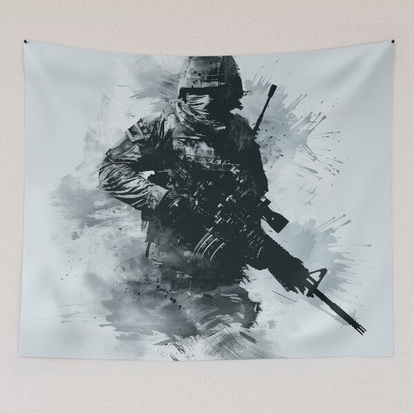 Item preview, Soldier in the Fog of War Ink Logo designed and sold by SOCaptivating.