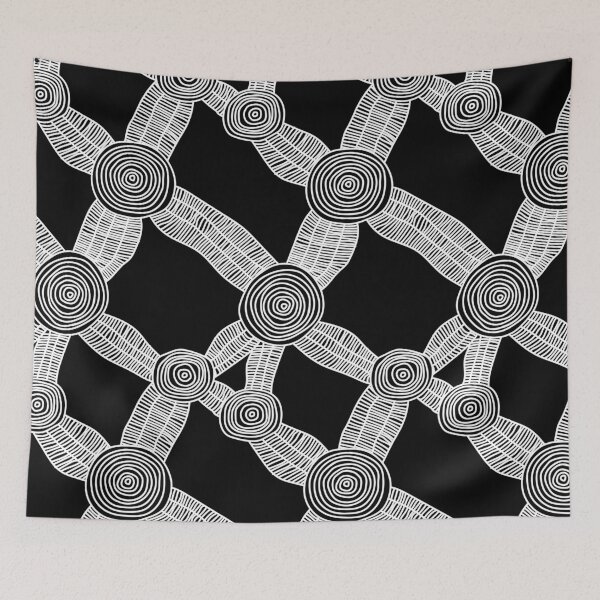 Item preview, Authentic Aboriginal Art - River WaterHoles designed and sold by HogarthArts.
