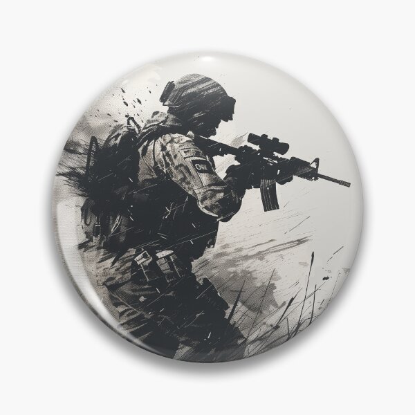 Item preview, Soldier in the Fog of War Ink Logo designed and sold by SOCaptivating.