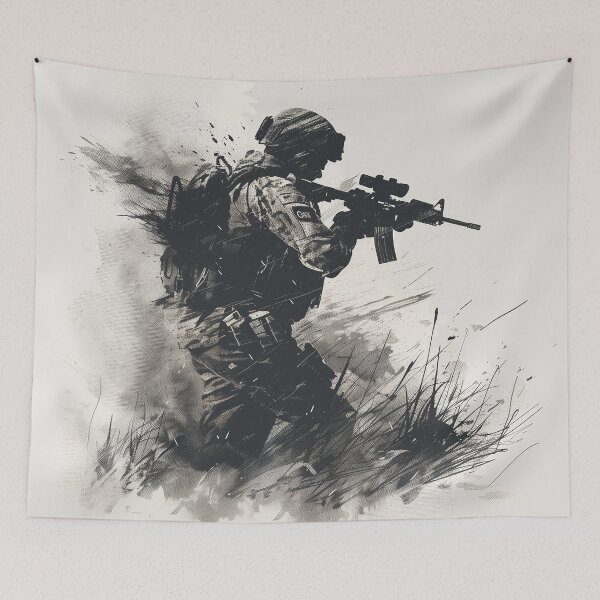 Item preview, Soldier in the Fog of War Ink Logo designed and sold by SOCaptivating.