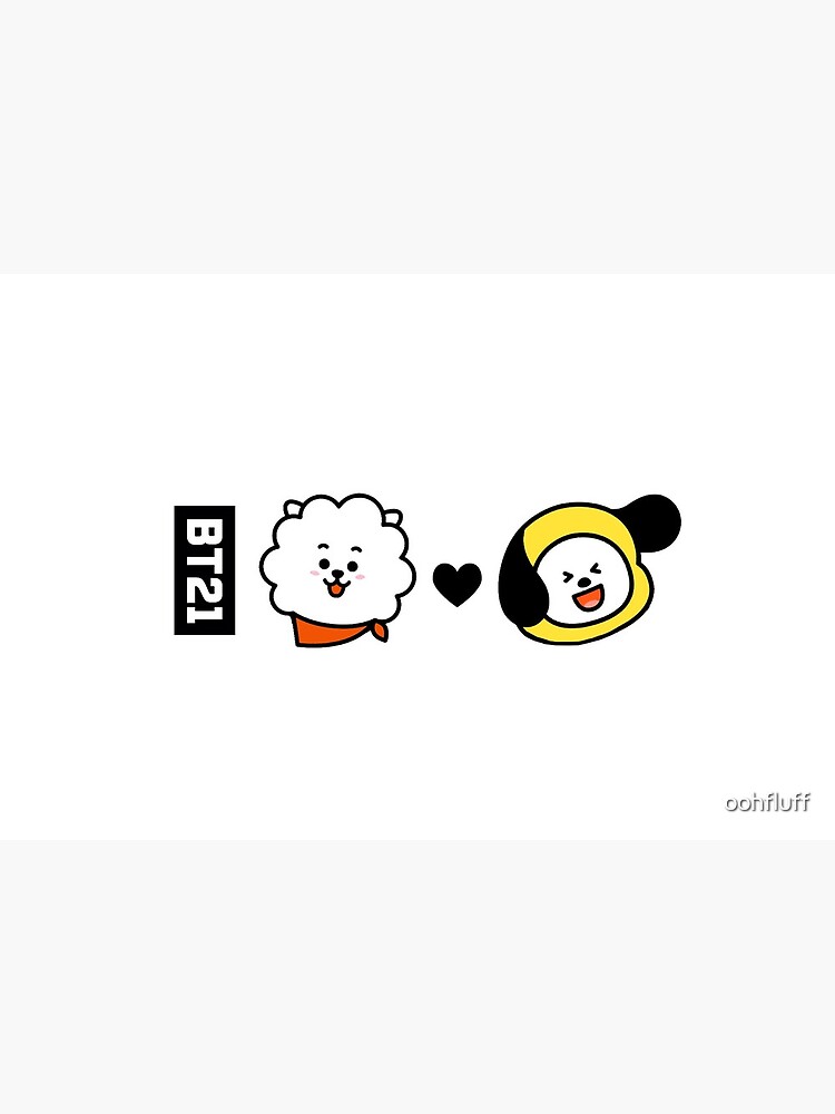 Bts Bt21 Rj X Chimmy Jin X Jimin Art Board Print By Oohfluff Redbubble