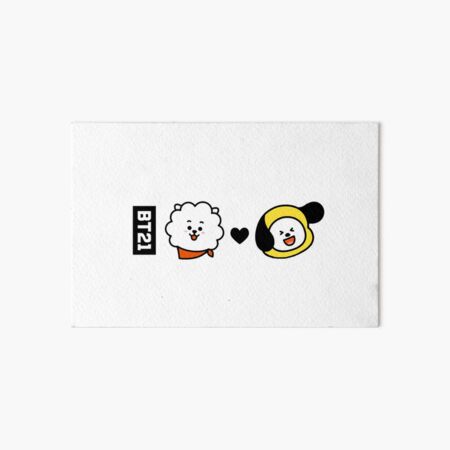 Bts Bt21 Rj X Shooky Jin X Suga Art Board Print By Oohfluff Redbubble