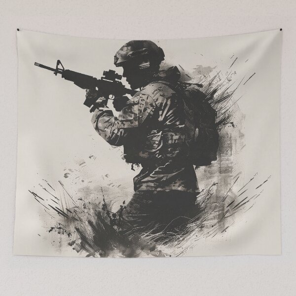Item preview, Soldier in the Fog of War Ink Logo designed and sold by SOCaptivating.