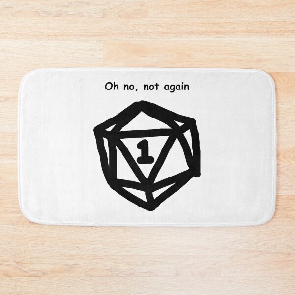 Item preview, Oh no, not again. I rolled a one designed and sold by BrushAndPen.