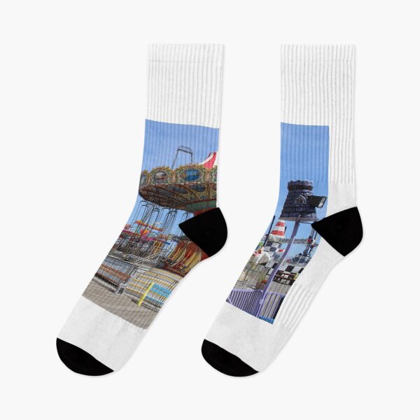 Item preview, Ready to Swing at Jersey Shore Seaside Boardwalk  designed and sold by BradKnorrArt.