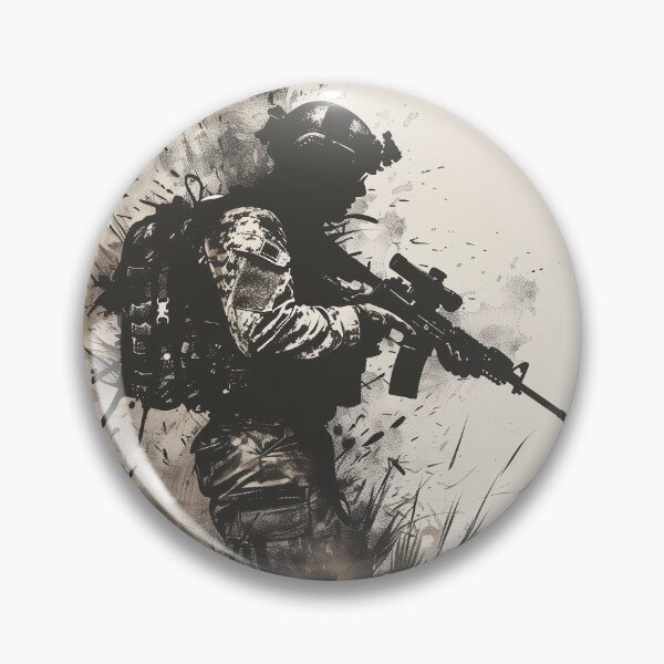 Item preview, Soldier in the Fog of War Ink Logo designed and sold by SOCaptivating.