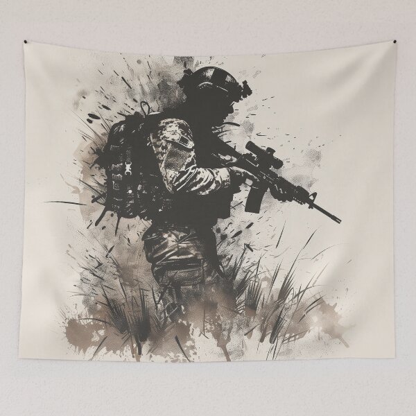 Item preview, Soldier in the Fog of War Ink Logo designed and sold by SOCaptivating.
