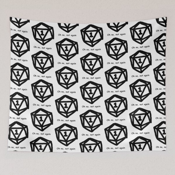 Item preview, Oh no, not again. I rolled a one designed and sold by BrushAndPen.