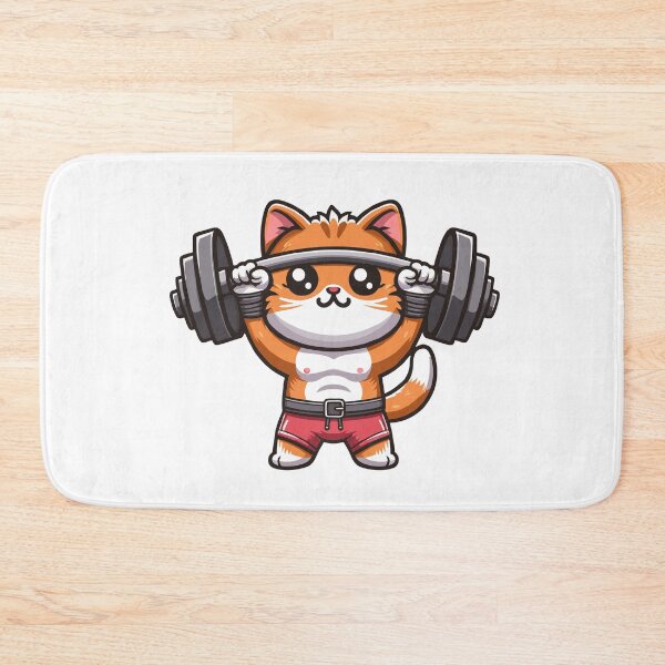 Item preview, Cat Funny Cute Gym Lifting designed and sold by Designowner.
