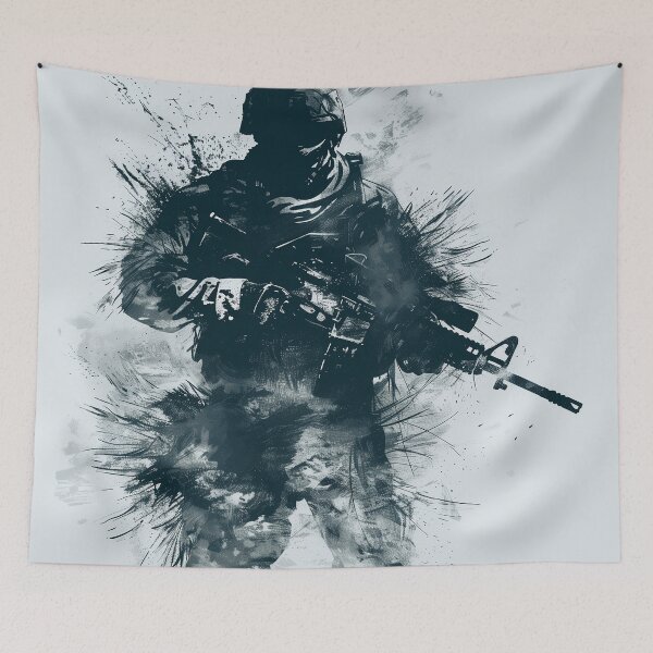Item preview, Soldier in the Fog of War Ink Logo designed and sold by SOCaptivating.