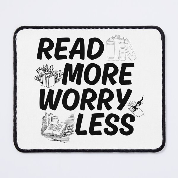 Item preview, Read More Worry Less - BookWorm - Read More Worry Less Tee - Read More Worry Less Shirt Books designed and sold by Wiss2Arts.