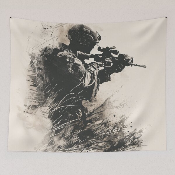 Item preview, Soldier in the Fog of War Ink Logo designed and sold by SOCaptivating.