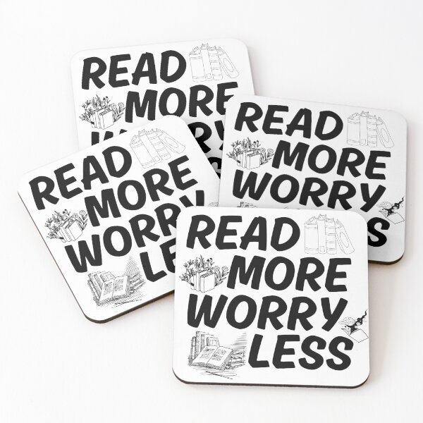 Item preview, Read More Worry Less - BookWorm - Read More Worry Less Tee - Read More Worry Less Shirt Books  designed and sold by Wiss2Arts.