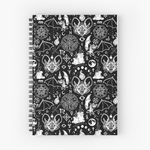 Item preview, Satanic Pentagram Bat Black & White designed and sold by 13ThDimension.