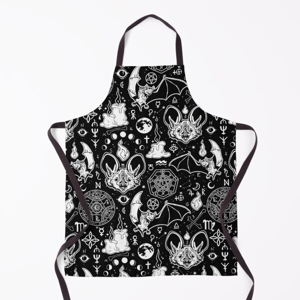 Item preview, Satanic Pentagram Bat Black & White designed and sold by 13ThDimension.
