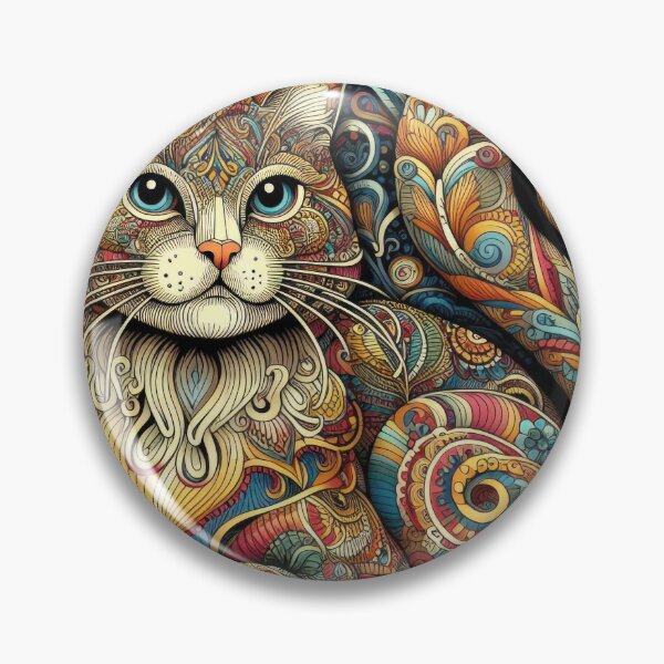 Item preview, Art Nouveau Cat designed and sold by Kallak-AI-Art.