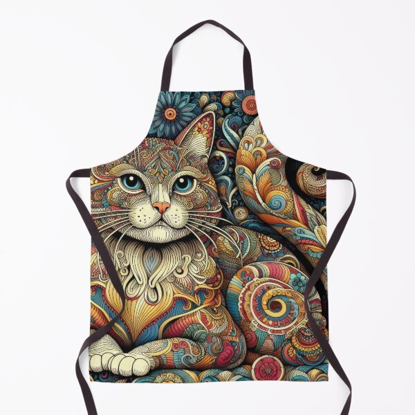 Item preview, Art Nouveau Cat designed and sold by Kallak-AI-Art.