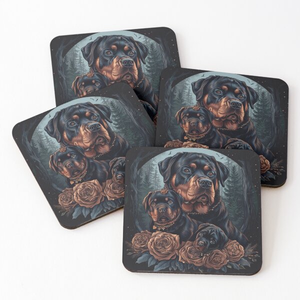 Item preview, Rottweiler Trio designed and sold by Nocturne  Paws.