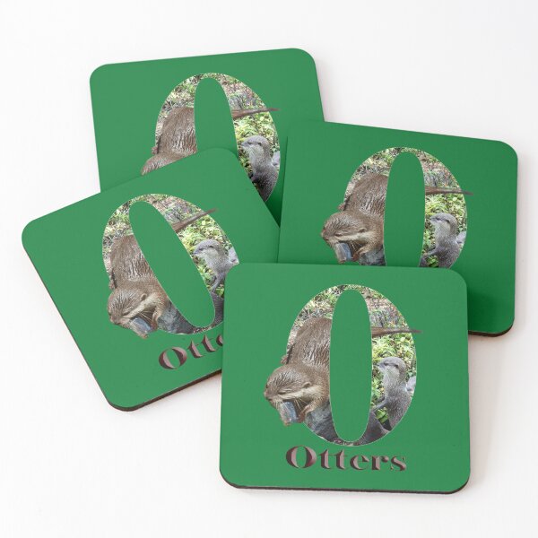 Item preview, "O is for Otters: A Playful Otter Collage" designed and sold by A-Work-Of-Art.