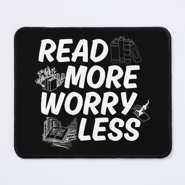 Item preview, Read More Worry Less - BookWorm - Read More Worry Less Tee - Read More Worry Less Shirt Books designed and sold by Wiss2Arts.