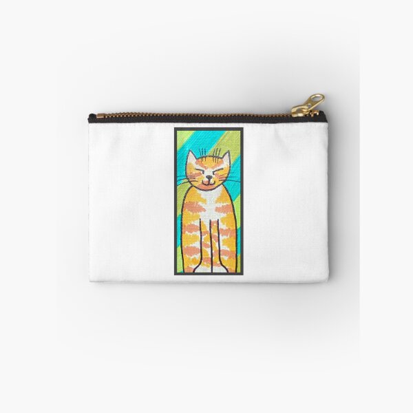 Item preview, Diagonal Stripe Cat #6 designed and sold by ErinBrieArt.