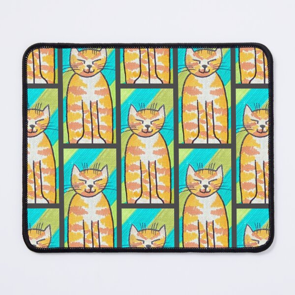 Item preview, Diagonal Stripe Cat #6 designed and sold by ErinBrieArt.
