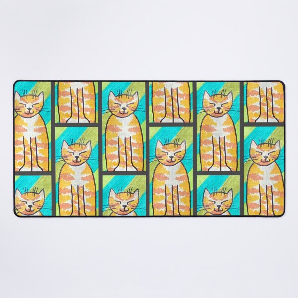 Item preview, Diagonal Stripe Cat #6 designed and sold by ErinBrieArt.