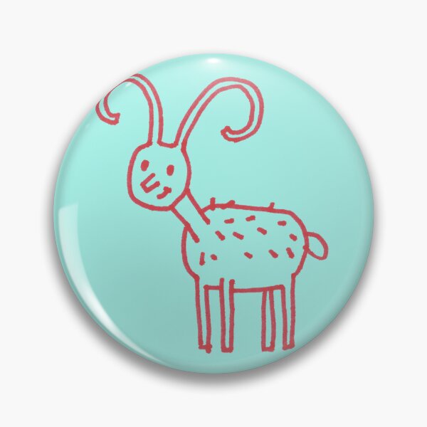 Item preview, Wilhelmina the happy goat designed and sold by BrownWoodRobot.