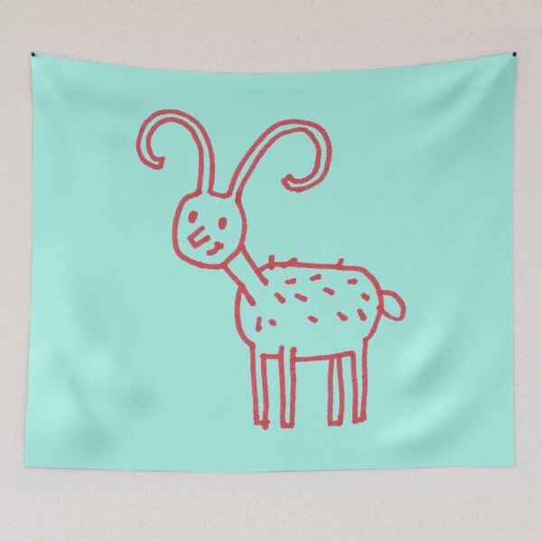 Item preview, Wilhelmina the happy goat designed and sold by BrownWoodRobot.