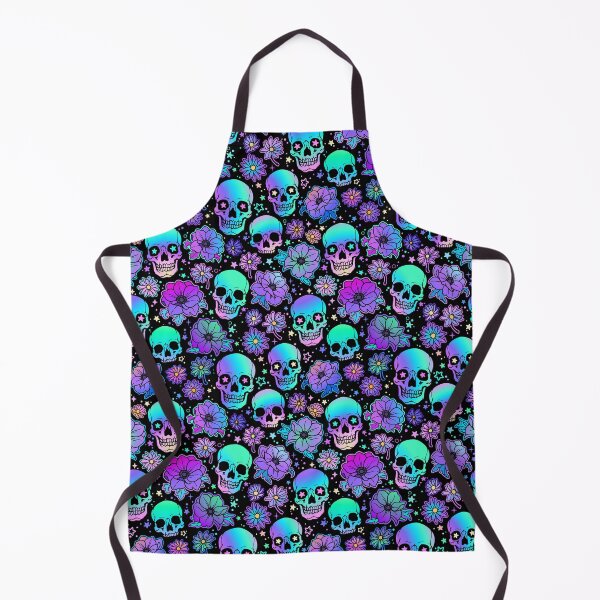 Item preview, Kawaii Goth Floral Pastel Skulls designed and sold by 13ThDimension.