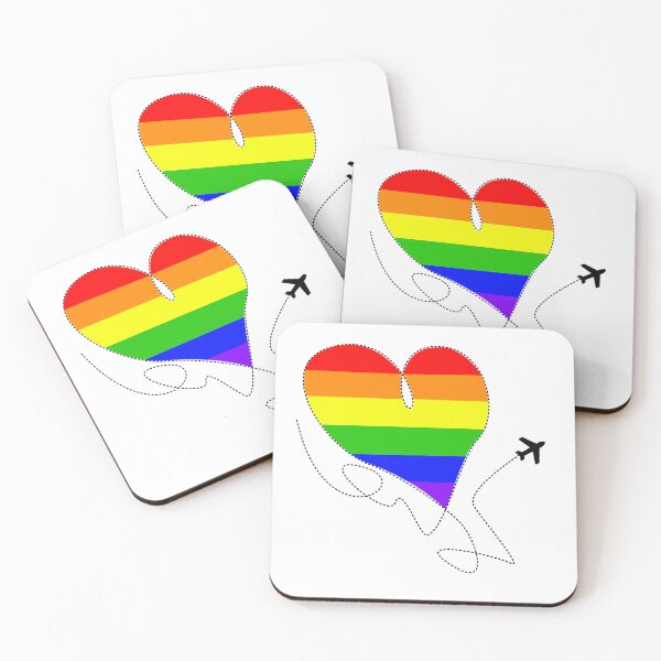 Item preview, Heart Flight Path designed and sold by queerspacestuff.