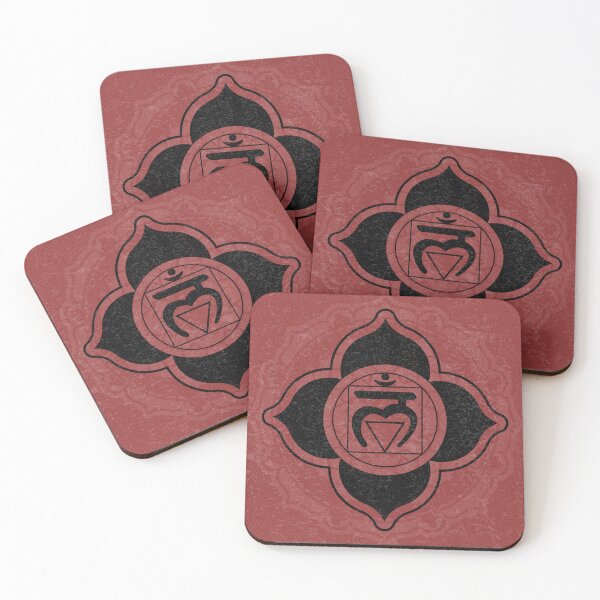 Item preview, Root Chakra Mandala - Ruby + Coal designed and sold by Irene Estelle.