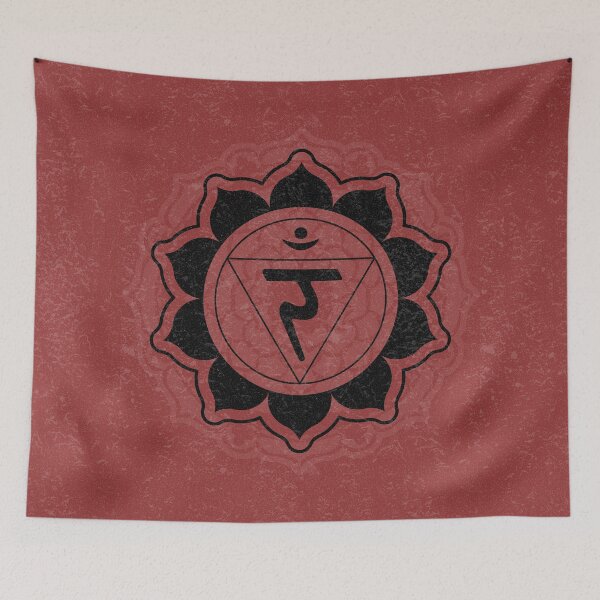 Item preview, Solar Plexus Chakra Mandala - Ruby + Coal designed and sold by Irene Estelle.