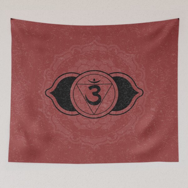 Item preview, Third Eye Chakra Mandala - Ruby + Coal designed and sold by Irene Estelle.