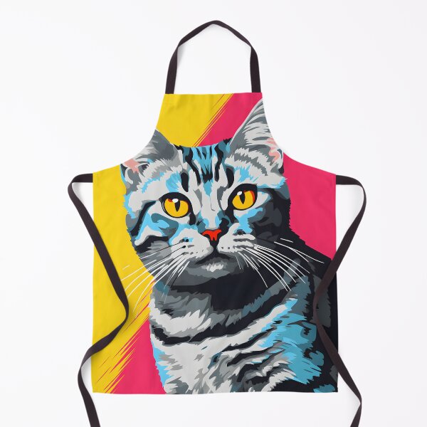 Item preview, american shorthair cat portraits drawing. animal colorful. Animal throw pillow. designed and sold by formform.