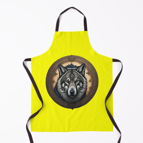 Item preview, WOLF SHIELD - #FFFF00 designed and sold by Marlon Oseguera.