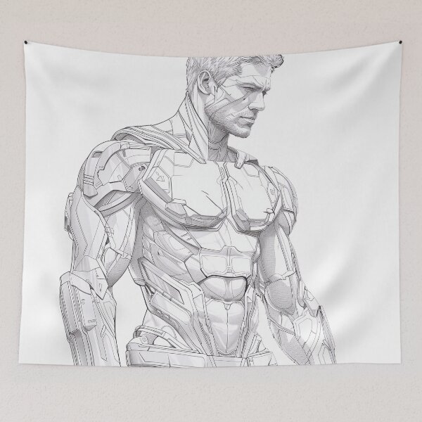 Item preview, Copia de Copia de  Copia de cyberpunk warrior  designed and sold by Trono-de-Metal.