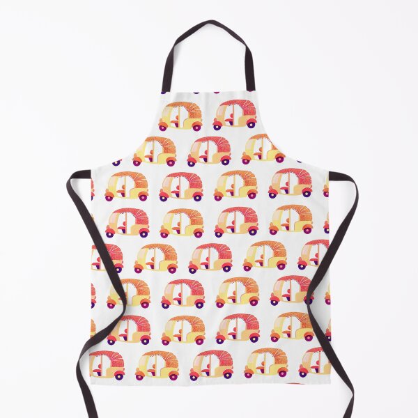 Item preview, Orange and red hippie rickshaws designed and sold by Home Cyn Home.