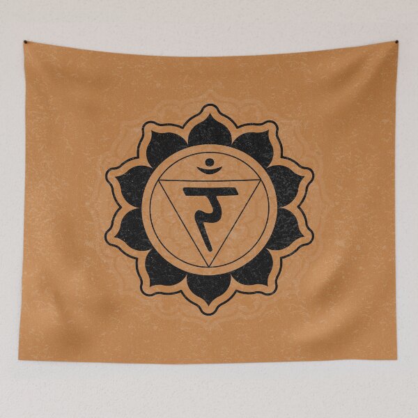 Item preview, Solar Plexus Chakra Mandala - Rust + Coal designed and sold by Irene Estelle.