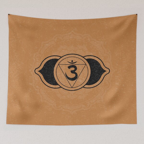 Item preview, Third Eye Chakra Mandala - Rust + Coal designed and sold by Irene Estelle.